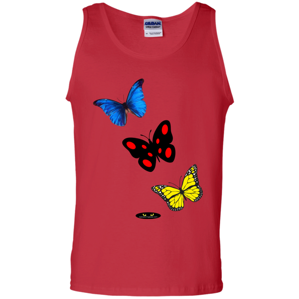 3 Sexy Butterflies - 100% Cotton Tank Top