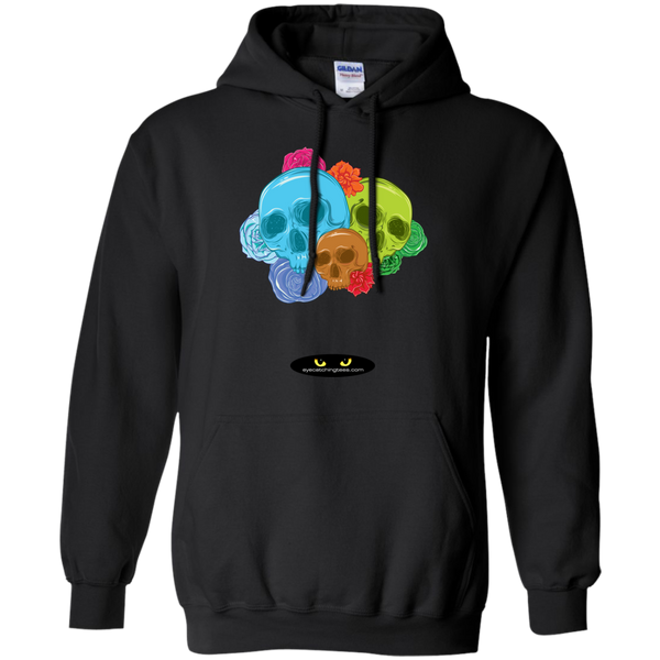 Skulls & Roses - Pullover Hoodie 8 oz