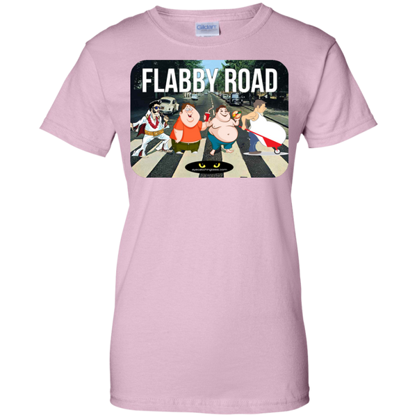 FLABBY ROAD - Ladies' 100% Cotton T-Shirt