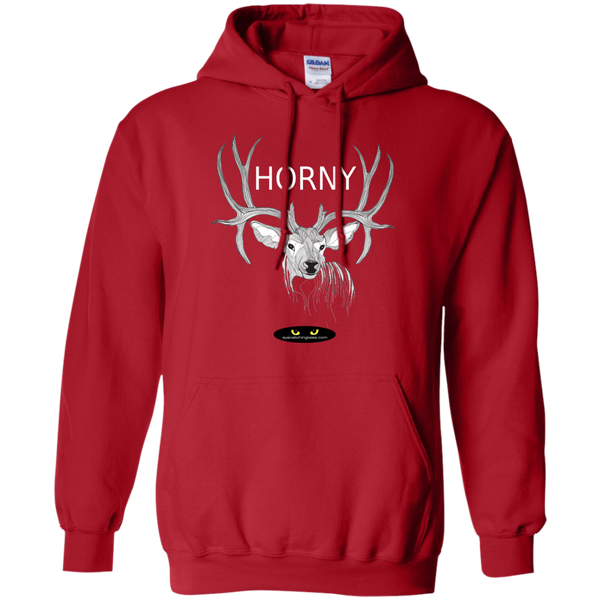 Horny Deer Image - Pullover Hoodie