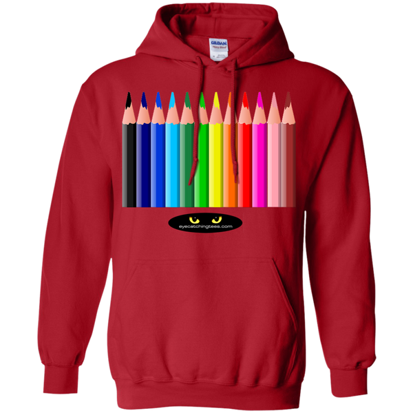 Hot Colored Pencils - Pullover Hoodie