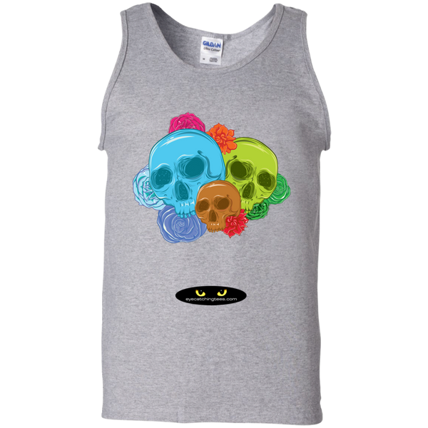 Skulls & Roses - 100% Cotton Tank Top