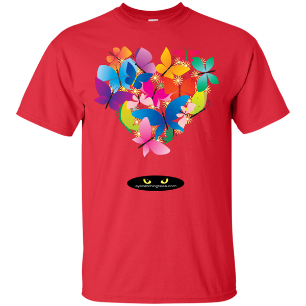 Heart Shaped Butterflies -  Ultra Cotton Tee