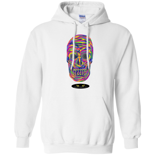 VERY Colorful Skull - Pullover Hoodie 8 oz