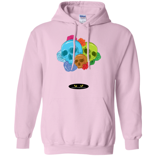 Skulls & Roses - Pullover Hoodie 8 oz