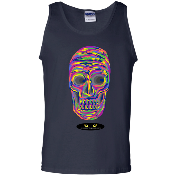 VERY Colorful Skull - 100% Cotton Tank Top