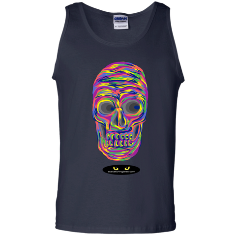 VERY Colorful Skull - 100% Cotton Tank Top