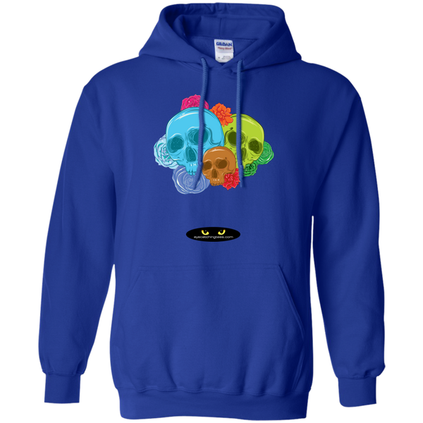 Skulls & Roses - Pullover Hoodie 8 oz