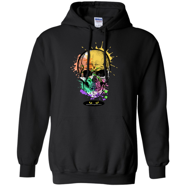 Beautiful Watercolor Skull - Pullover Hoodie 8 oz