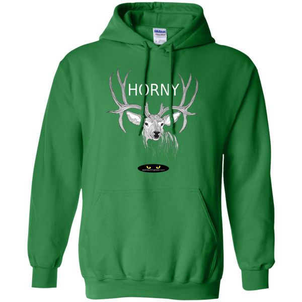 Horny Deer Image - Pullover Hoodie