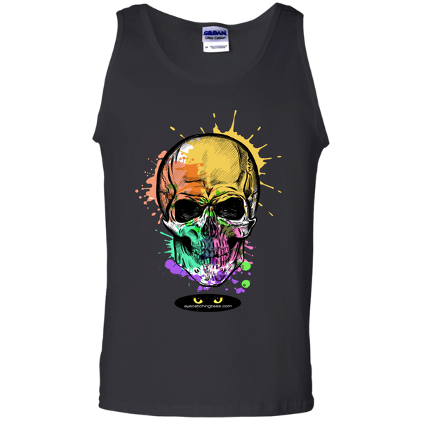 Water Color Designer Skull - Tank Top