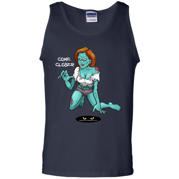 Zombie Girl_2 100% Cotton Tank Top