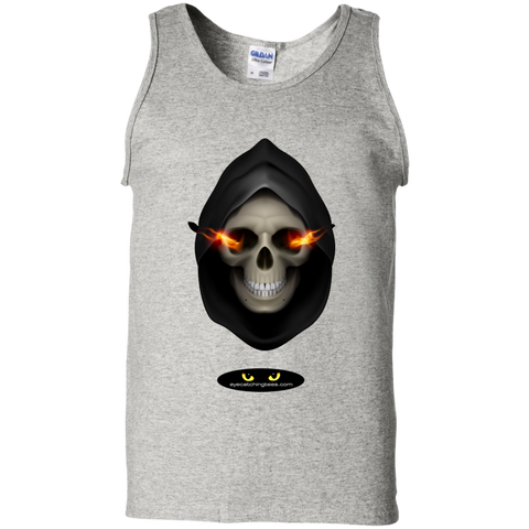 Hooded Skull - 100% Cotton Tank Top