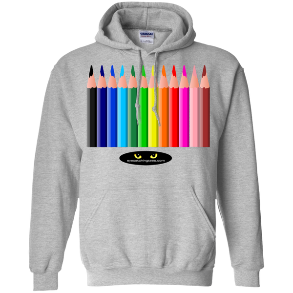 Hot Colored Pencils - Pullover Hoodie