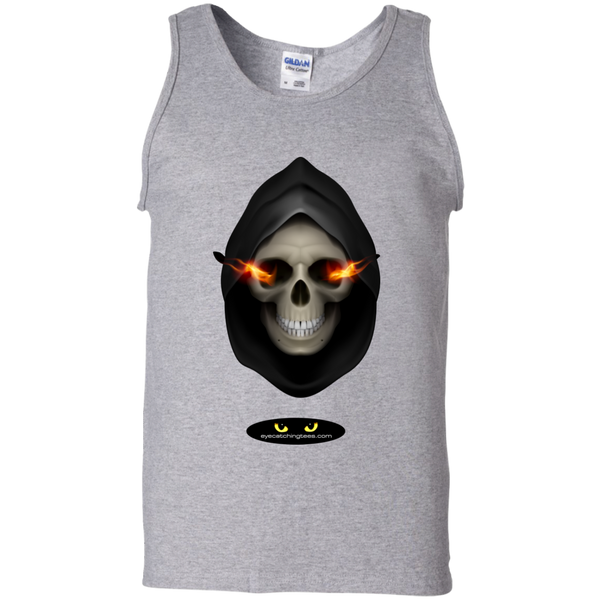 Hooded Skull - 100% Cotton Tank Top