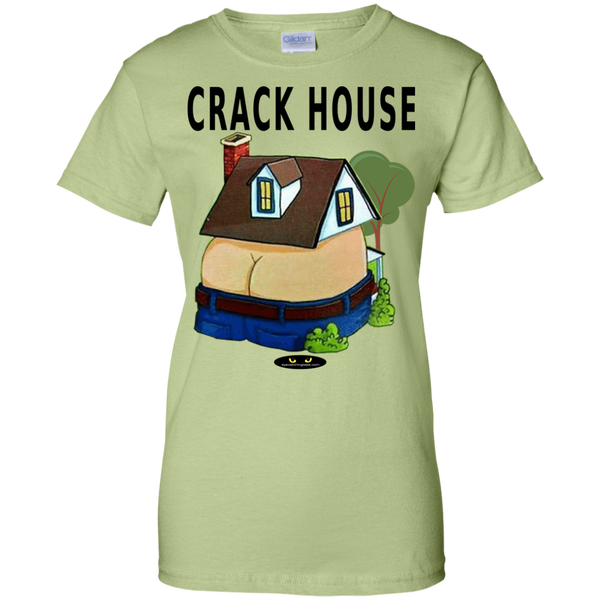 CRACK HOUSE - Ladies' 100% Cotton Tee