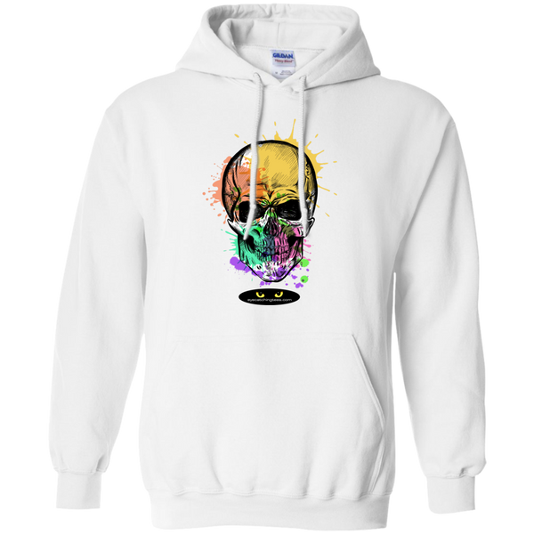 Beautiful Watercolor Skull - Pullover Hoodie 8 oz