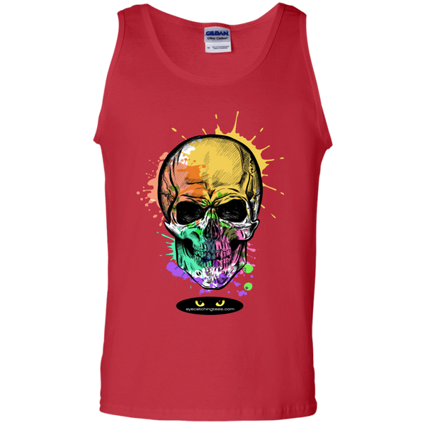 Water Color Designer Skull - Tank Top