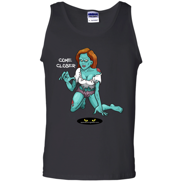 Zombie Girl_2 100% Cotton Tank Top