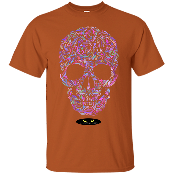 Colorful Skull Designed - Custom Ultra Cotton T-Shirt