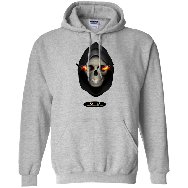 Hooded Skull - Pullover Hoodie 8 oz