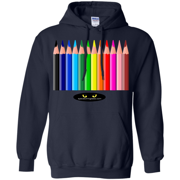 Hot Colored Pencils - Pullover Hoodie