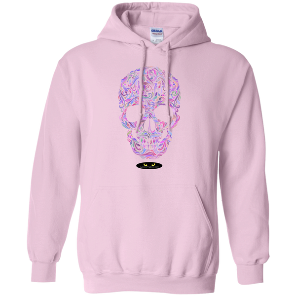 Colorful Skull Designed - Pullover Hoodie 8 oz