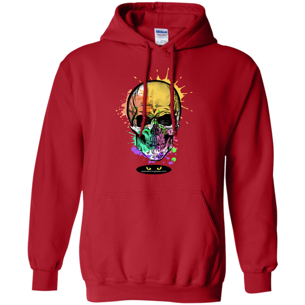 Beautiful Watercolor Skull - Pullover Hoodie 8 oz