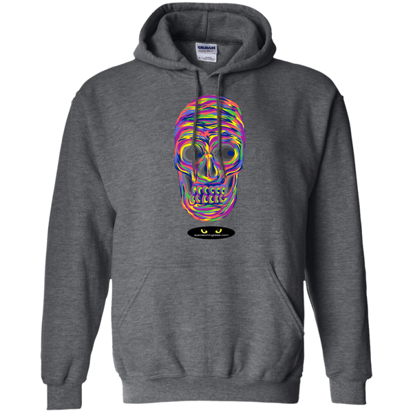 VERY Colorful Skull - Pullover Hoodie 8 oz