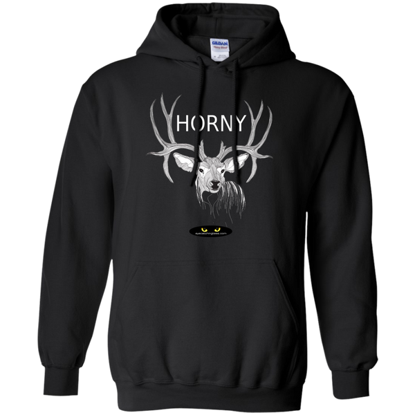 Horny Deer Image - Pullover Hoodie