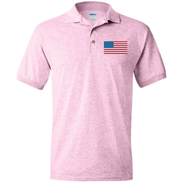 American Flag Classic Polo Shirt (Embroidered)