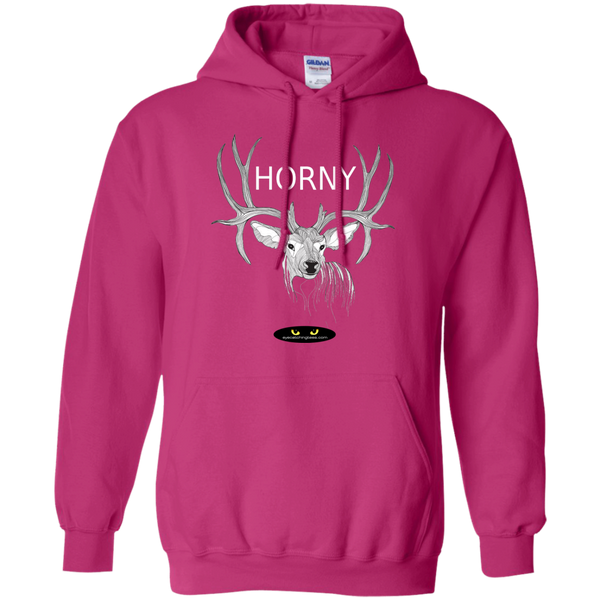 Horny Deer Image - Pullover Hoodie