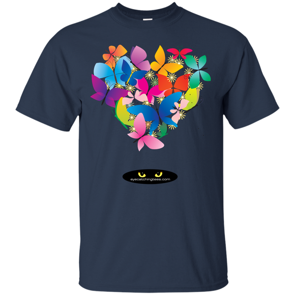 Heart Shaped Butterflies -  Ultra Cotton Tee