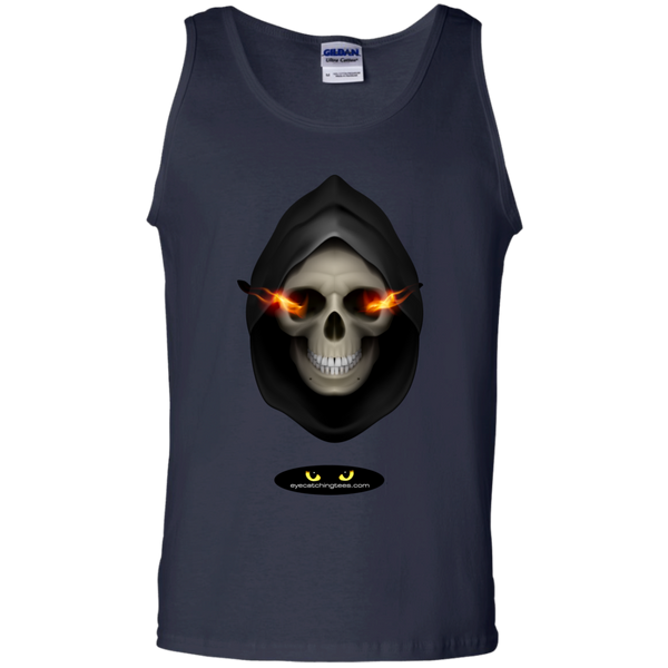 Hooded Skull - 100% Cotton Tank Top