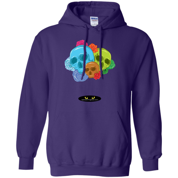 Skulls & Roses - Pullover Hoodie 8 oz