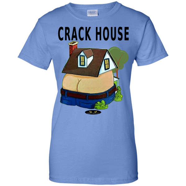 CRACK HOUSE - Ladies' 100% Cotton Tee